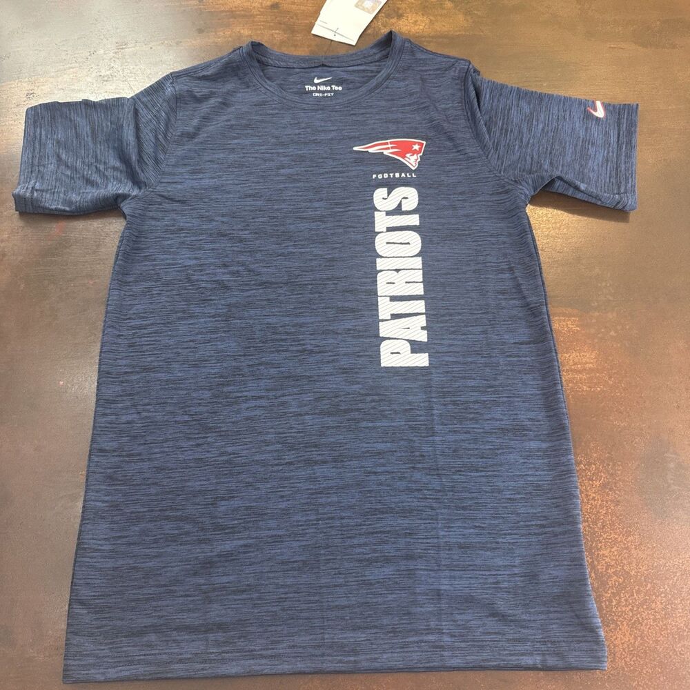 Nike New England Patriots Dri-Fit T-Shirt Sz Youth Large 14/16 NWT Super bowl